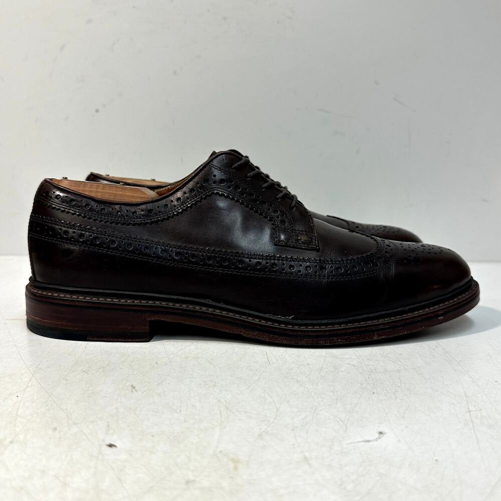 VGUC Grant Stone x J. Crew Ludlow Longwing Wingtip Derby Bench Made 10 D